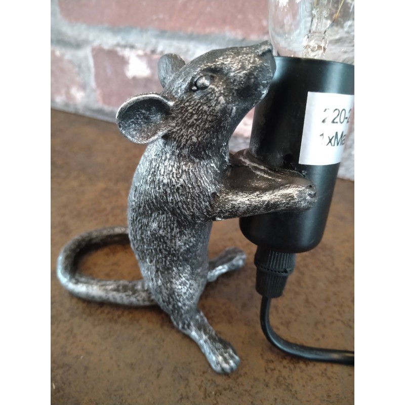 Sfeerlamp Muis Zwart