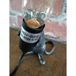 Sfeerlamp Muis Zwart