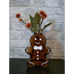 Peperkoekpopje (Gingerbread) Vaas Helder Glas