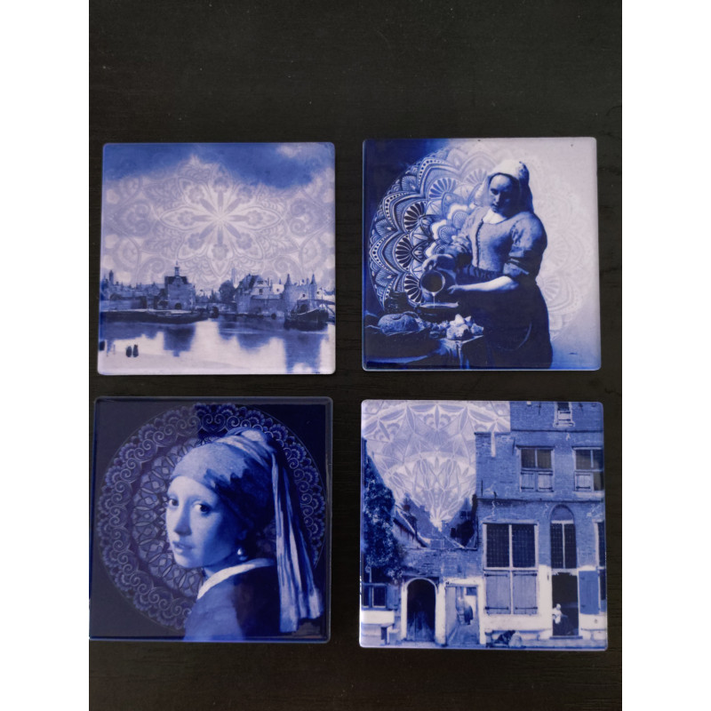 Onderzetters Vermeer Delfts Blauw