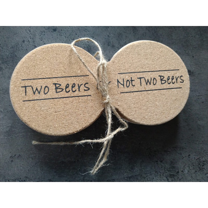 Onderzetters Two Beers Or Not Two Beers